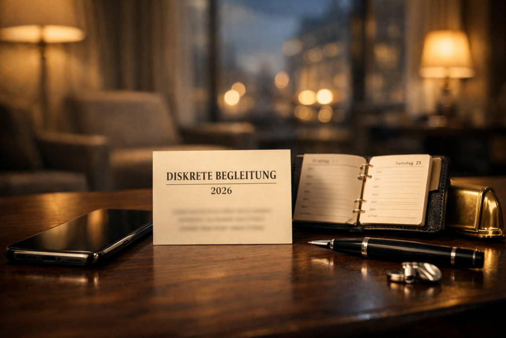 Diskrete Luxusplanung mit Smartphone, Reiseroute und Einladung im Wiener Hotel; luxus escort wien, Details unleserlich.